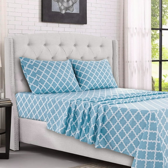 Deep Pocket 4 Piece Bed Sheets Set 1800 Series Comfort Microfiber Bed sheet Set