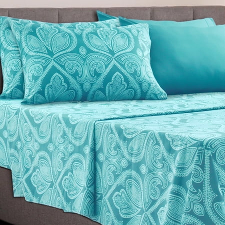 Deep Pocket 6 Piece Bed Sheet Set 1800 Series Microfiber Comfort Sheets