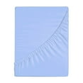 thumbnail image 1 of Deep Pocket Fitted Sheet for Mattress | Non-Slip Elastic All-Around Design | Soft T-Shirt Feel Polyester Fabric | 1-Piece Bed Sheet, 1 of 6