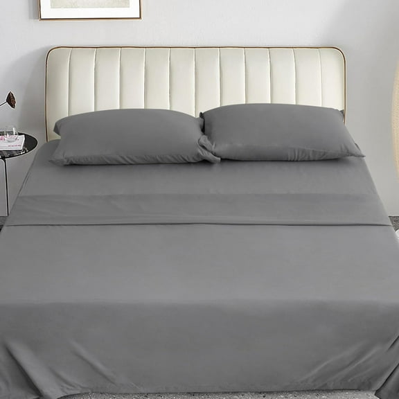 Deep Pocket King Sheet Set for Air Mattress - 4 Piece King Size Sheets Set Up to 24 Inches - Soft & Breathable Air Mattress Sheets King Size with Extra Deep Pocket - Grey