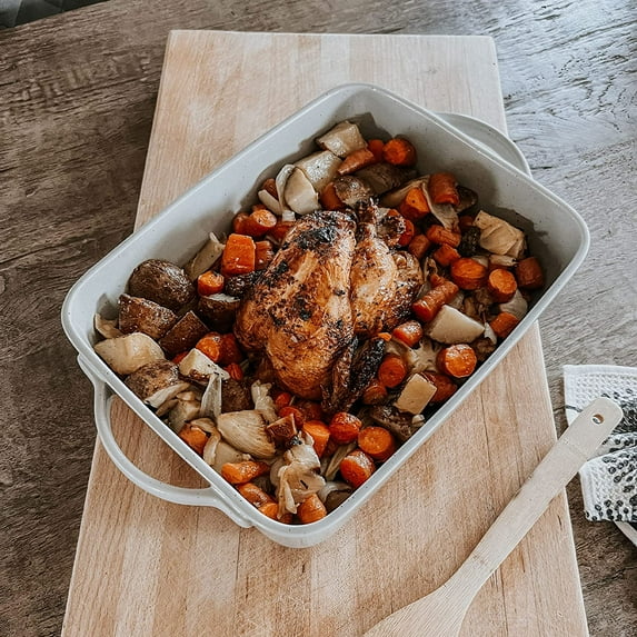Deep Porcelain Baking Dish - Oven to Table, Freezer Safe