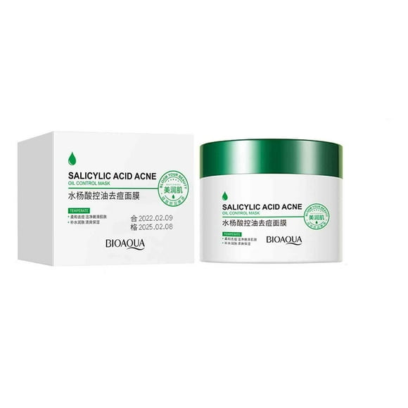 Deep Pore Cleansing Mud Mask for Face and Body,Spa Quality Pore Reducer for Acne,Blackheads & Oily Skin,Natural Skincare for Women,Men,Tightens Skin for A Healthier Complexion (Salicylic Acid)