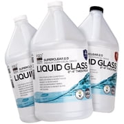 Superclear Liquid Glass Deep Pour Epoxy Resin 3 Gallons Kit, 2-4 Inch Clear Casting Resin for River Tables, Live Edge Wood, Large Molds, Food Safe, Zero VOC, Bubble Free