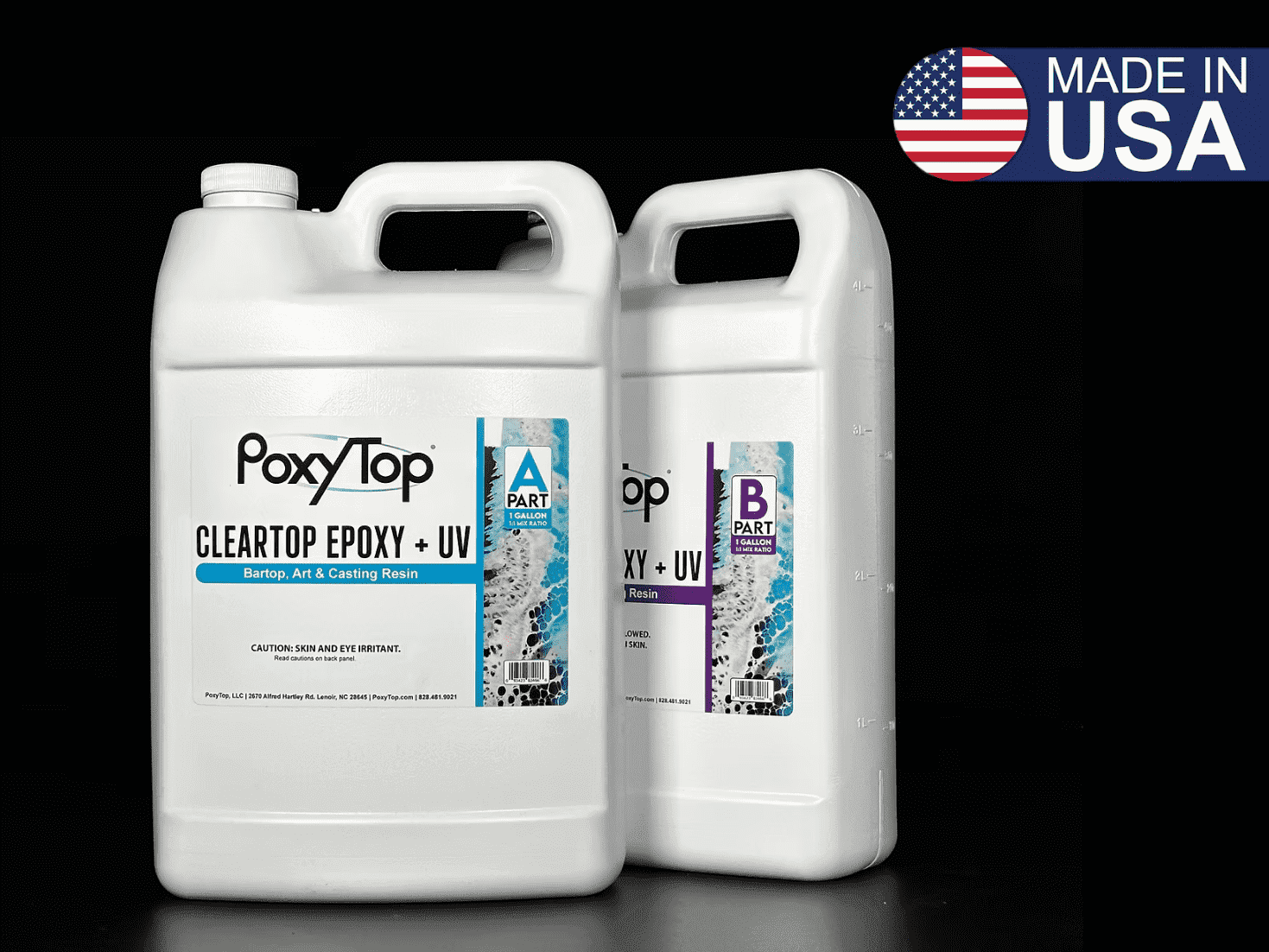 ClearTop Commercial Countertop Epoxy Resin Kit – 2 Gallon High-Gloss Professional System