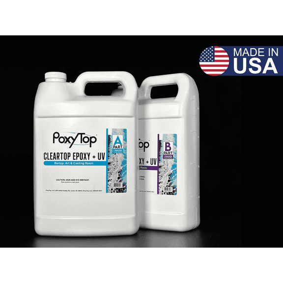 ClearTop Commercial Countertop Epoxy Resin Kit 2 Gallon High-Gloss Professional System