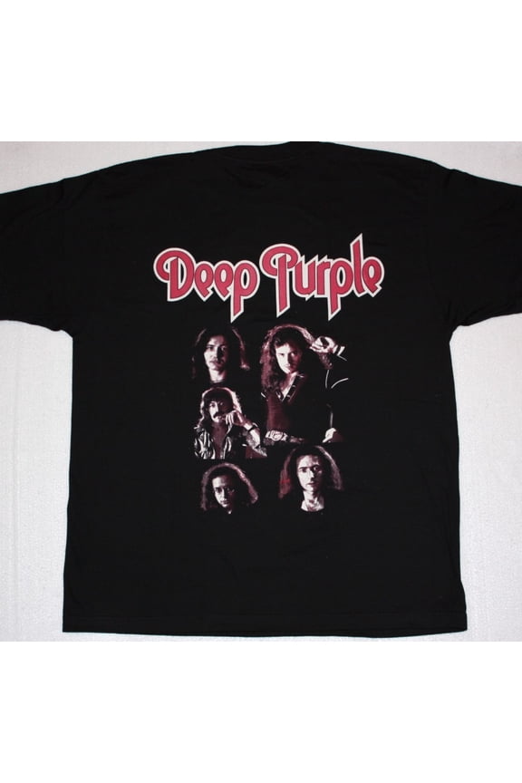 Deep Purple Band Legend Men T-shirt Black Cotton Tee Sizes S to 234XL