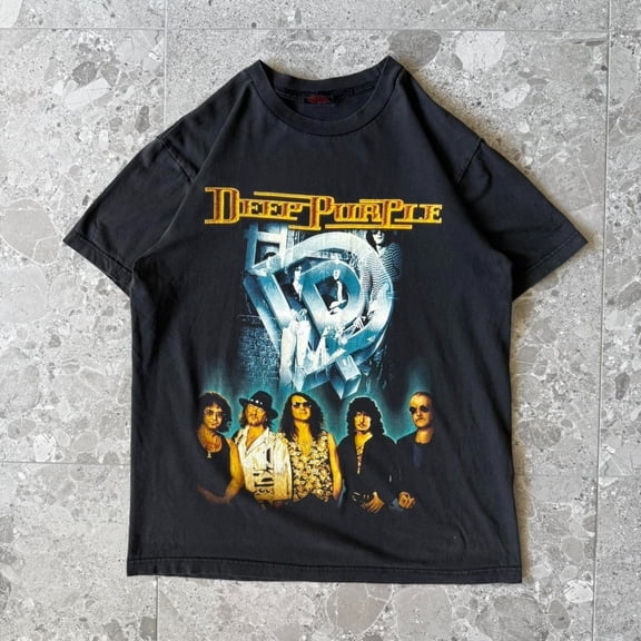 Deep Purple Faded Band Tee Vintage Rock Music T-Shirt S-5XL