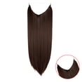 thumbnail image 1 of Deep Purple Hair Extensions Natural Hair Extensions Long Soft Silky Straight 22 inch 4.4 Oz Elasticity Hidden Wire Headband for Women Girl Party Heat Resistant Fiber Synthetic Hairpiece No Clip, 1 of 8