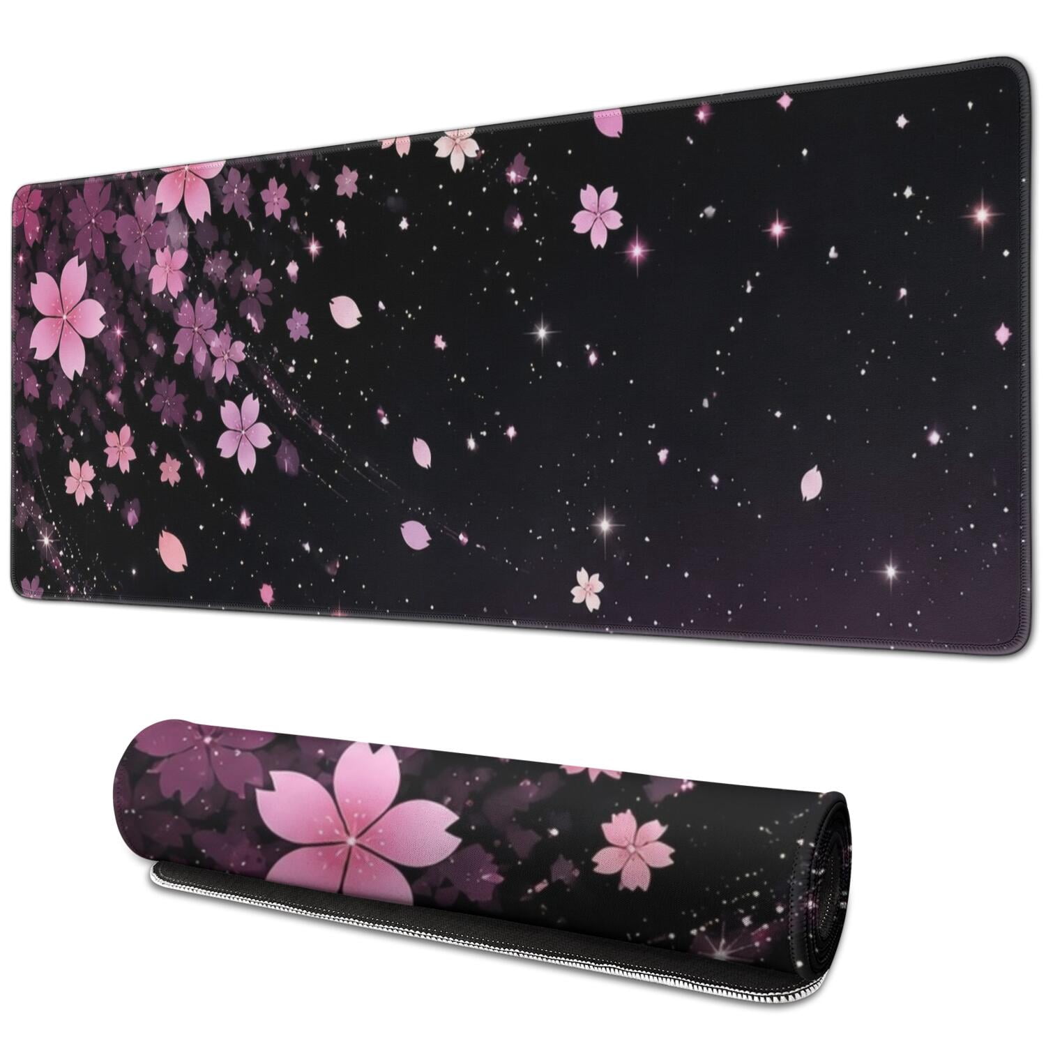 Deep Purple, Rose Pink, Red Artistic Bohemian Extended Mouse Pad, 31 ...