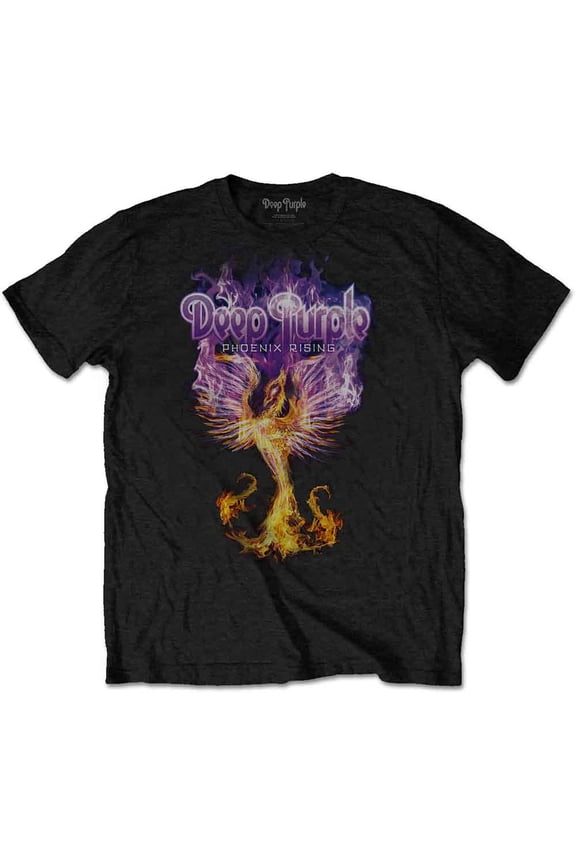 Deep Purple Unisex T-Shirt Phoenix Rising (Large)