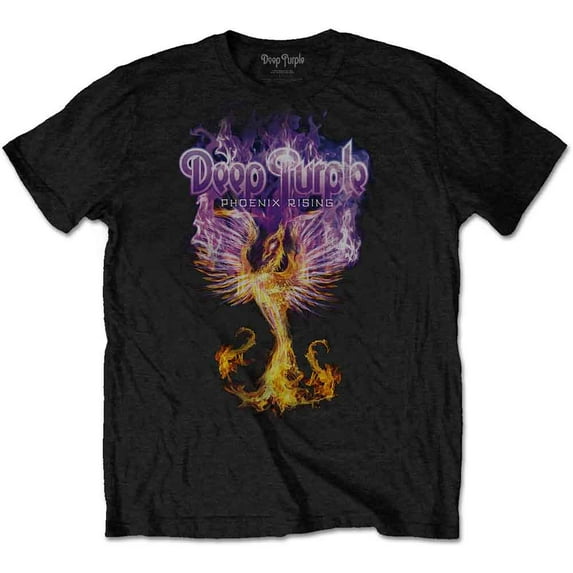 Deep Purple Unisex T-Shirt Phoenix Rising (Medium)