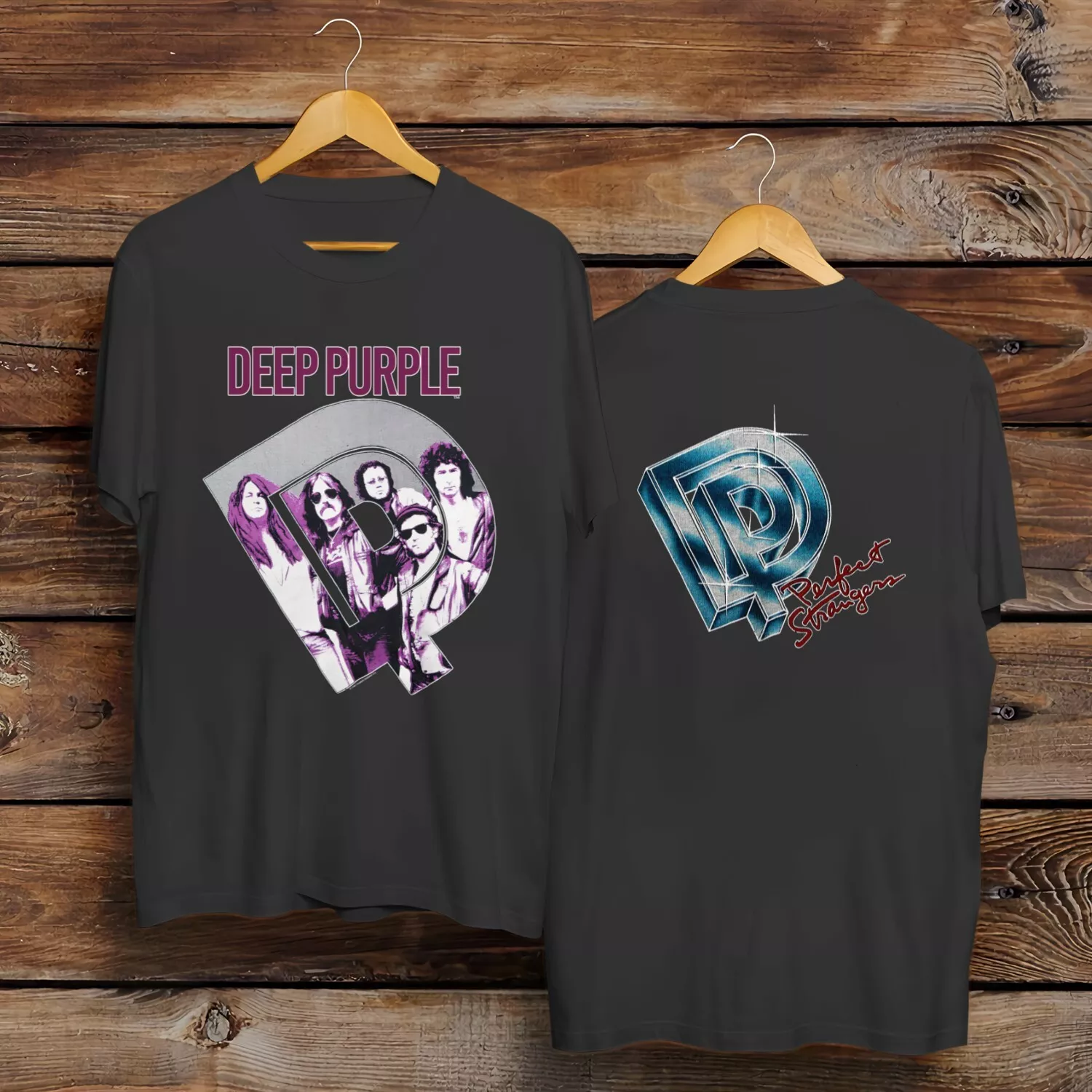 Deep Purple Vintage 1985 Perfect Stranger Tour T shirt Hot 