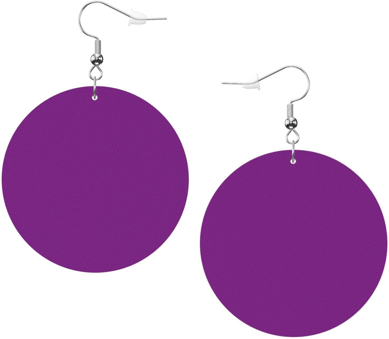 Faux Leather Dangle Earrings - Mushroom & Moth Teardrop Design, Lightweight & Hypoallergenic For Women & Girls