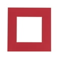 thumbnail image 1 of Deep Red Acid Free 20x20 Picture Frame Mats with White Core Bevel Cut for 8x8 Pictures - Fits 20x20, 1 of 4