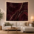thumbnail image 1 of Deep Red Agate Geode in Moody Moody Abstract Style for Art Lovers, Elegant Wall Decor, Housewarming Gift Tapestry Wall Hanging for Bedroom and Living Room, 1 of 7