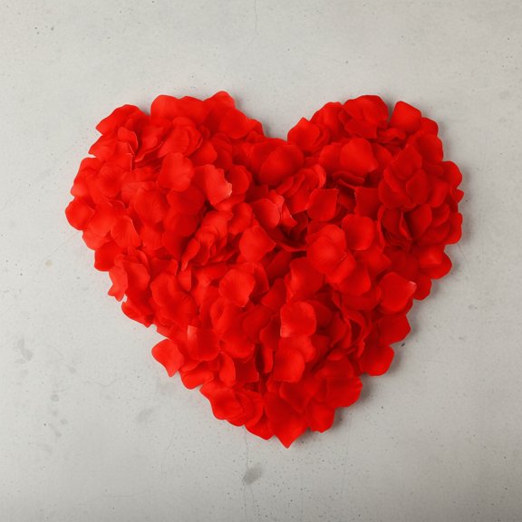 Deep Red Artificial Silk Rose Petals for Wedding Decorations, Romantic Night, Proposals, Valentines Day, Anniversary & Party Table Scatter Decor