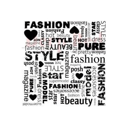 Deep Red Cling Rubber Stamp Rubber Stamp Fashion Square collage