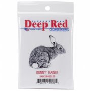 Deep Red Cling Stamp, 2" x 2", Bunny Rabbit