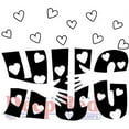 thumbnail image 1 of Deep Red Cling Stamp 2"x2"-heartfelt Hug, 1 of 4
