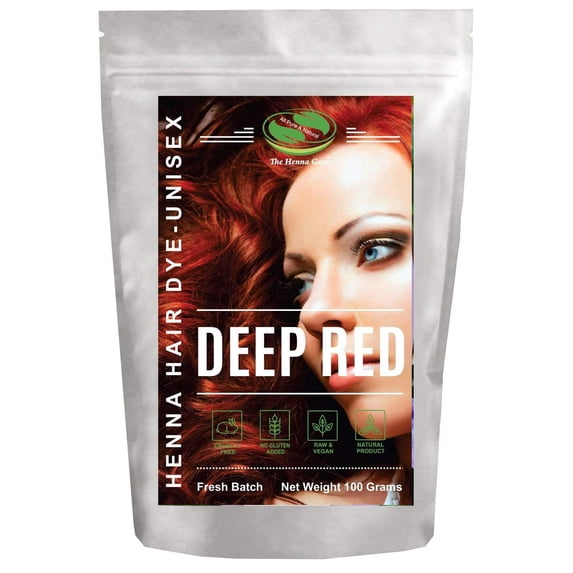 Deep Red Henna Hair Dye