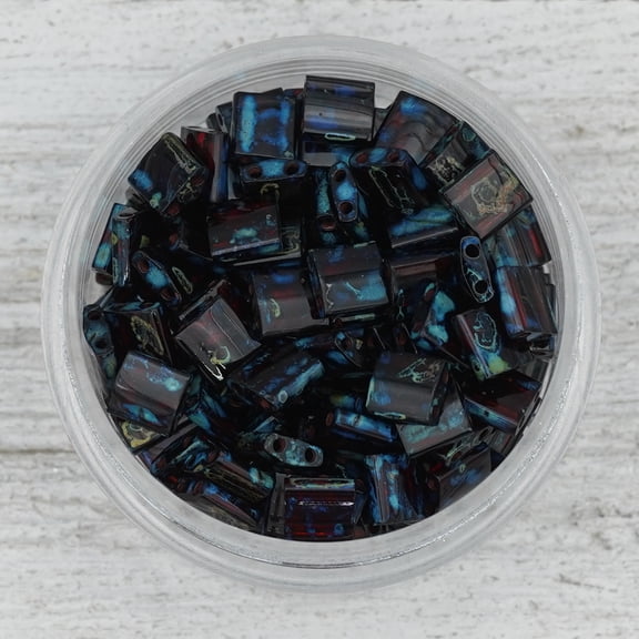 Deep Red Picasso Whole Tila - 25g Bag