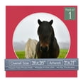 thumbnail image 1 of Deep Red Picture Frame Mat for 26x26 Frames - Circle Opening for 21x21 Photos - 1 Mat, 1 of 7
