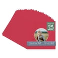 thumbnail image 1 of Deep Red Picture Frame Mat for 8x8 Frames - Circle Opening for 4x4 Photos - 25 Mats, 1 of 7
