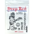 thumbnail image 1 of Deep Red Stamps Deep Red Cling Stamp 3inX3in-Hippie, 1 of 2