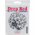 thumbnail image 1 of Deep Red Stamps Flower Ball Rubber Cling Stamp 3 x 3 inches., 1 of 4