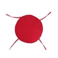 thumbnail image 1 of Deep Red Thick Round Chair Cushion, 15 Inch Padded Seat with Ties for Indoor Kitchen Dining, 1 Pack, 1 of 6