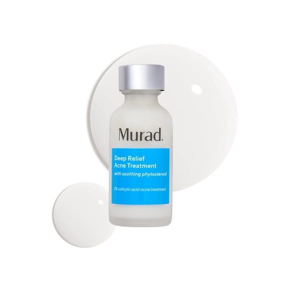 Murad Deep Relief Acne Spot Treatment with 2% Salicylic Acid – Patch-Like Liquid Treatment for Deep, Hormonal Acne & Breakouts – 1 Fl Oz