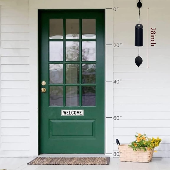 Deep Resonance Serenity Bell Large Wind Chimes for Outside Deep Tone 30 Inch Memorial Wind Chimes for Loss of Loved One Sympathy Gift Home Decoration Outdoor Garden Patio