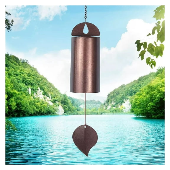 Deep Resonance Serenity Bell Large Wind Chimes for Outside Deep Tone Garden Bells Wind Chimes 528 Hz Low Pitch Wind Bell 26 inch (Large)