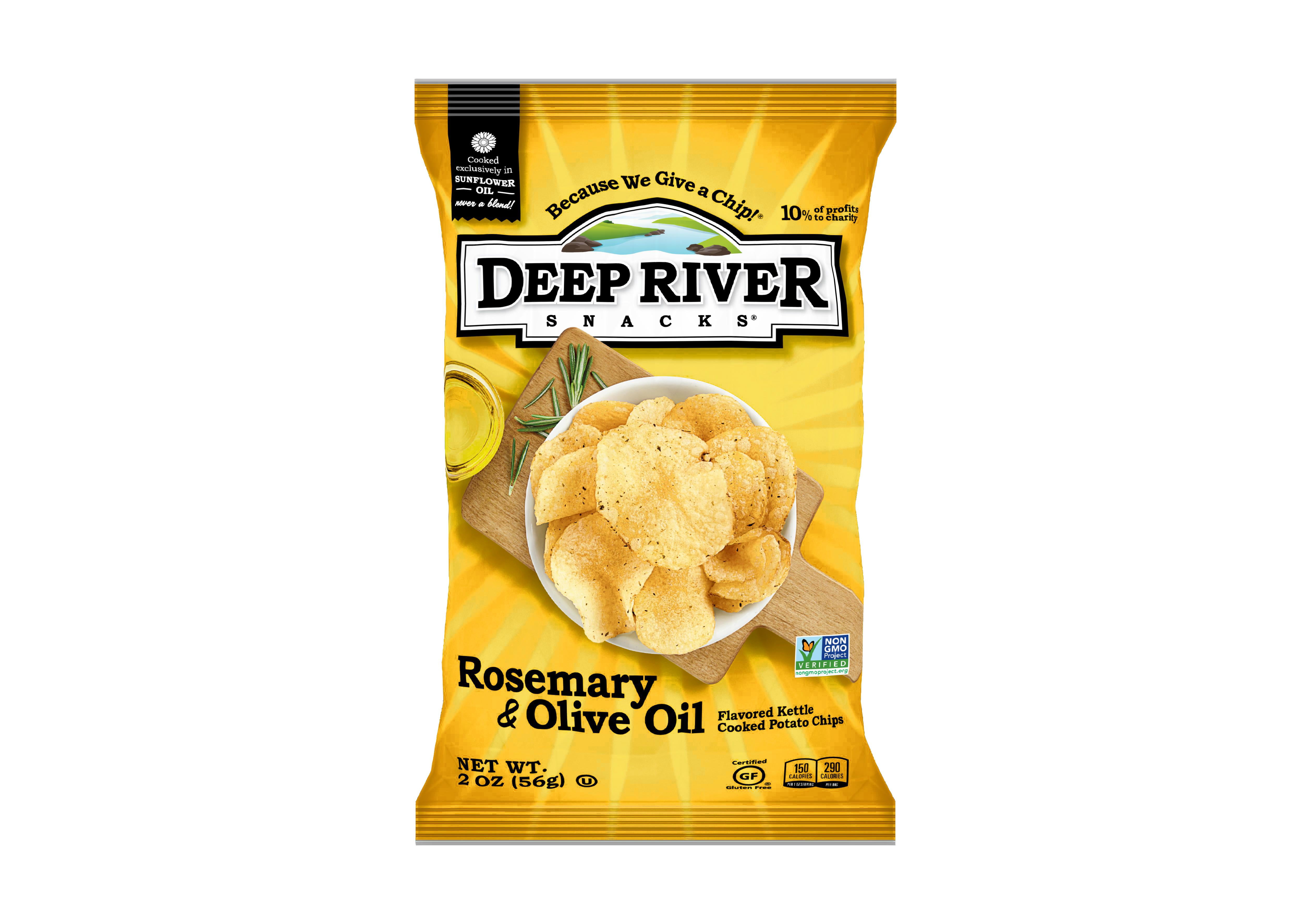 Deep River Snacks Rosemary & Olive Oil Kettle Chips , 2 oz