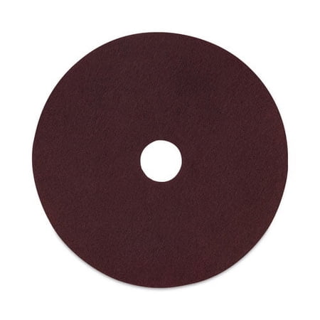 Deep Scrub Pads, 20" Diameter, Maroon, 10/Carton | Bundle of 2 Cartons