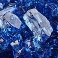 thumbnail image 1 of Deep Sea Blue Fire Pit Glass | 1/2", Reflective, 10 lbs, 1 of 4