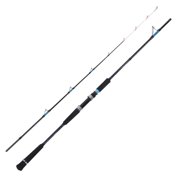 Deep Sea Carbon Fiber Spinning Rod Glow Tip and Anti-Tangle Guides for Saltwater Offshore, 2.1 m / 6.9 ft