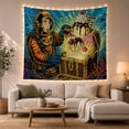 thumbnail image 1 of Deep Sea Diver Opening a Dessert Treasure Chest Under the Sea, Playful Vintage Art for Ocean Lovers, Sea Treasure Decor, Birthday Gift, Tapestry Wall Hanging for Bedroom and Den, 1 of 7