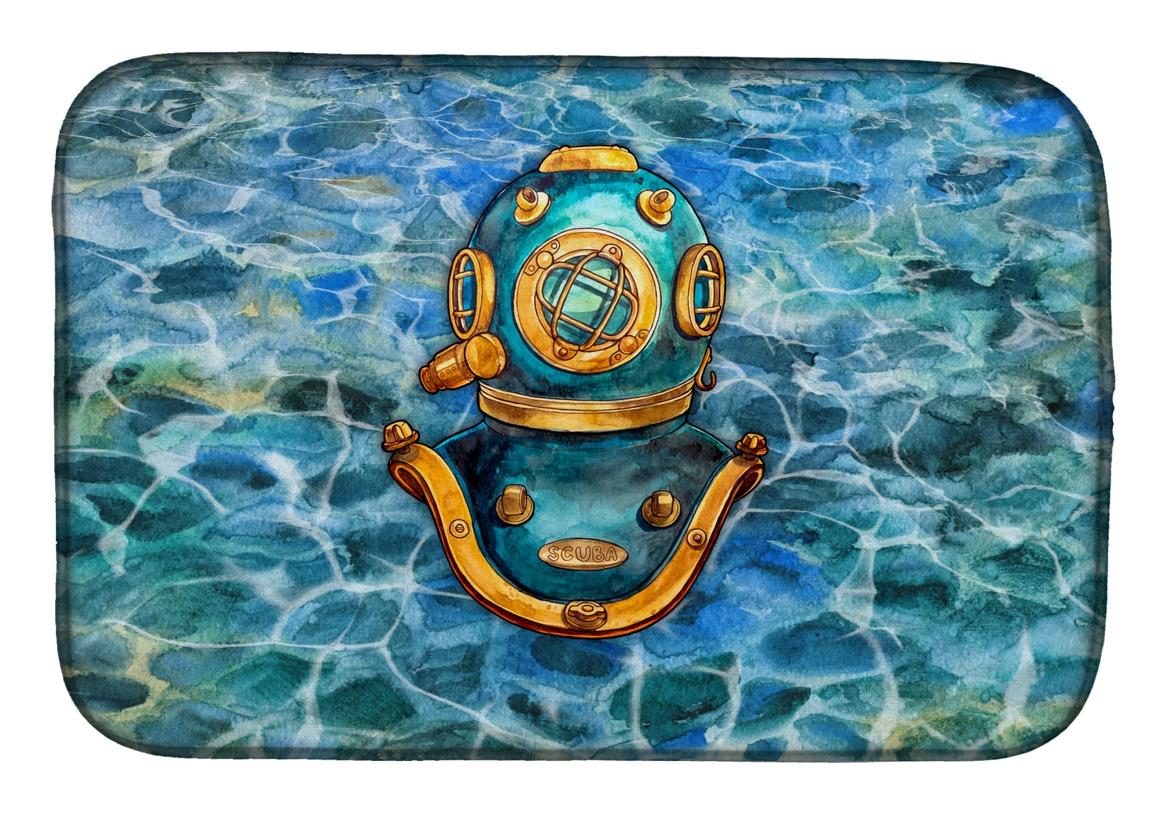 Deep Sea Diving Helmet Dish Drying Mat - Walmart.com