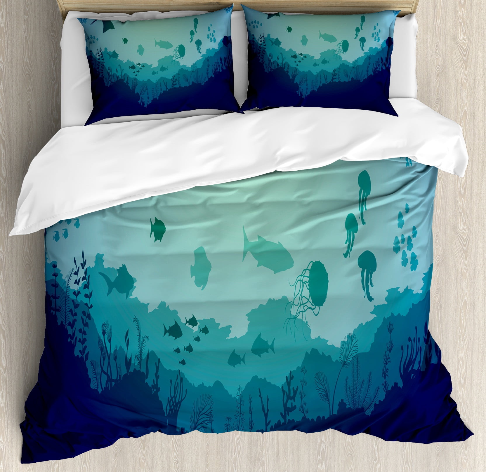 Marble Sea Duvet Cover Set