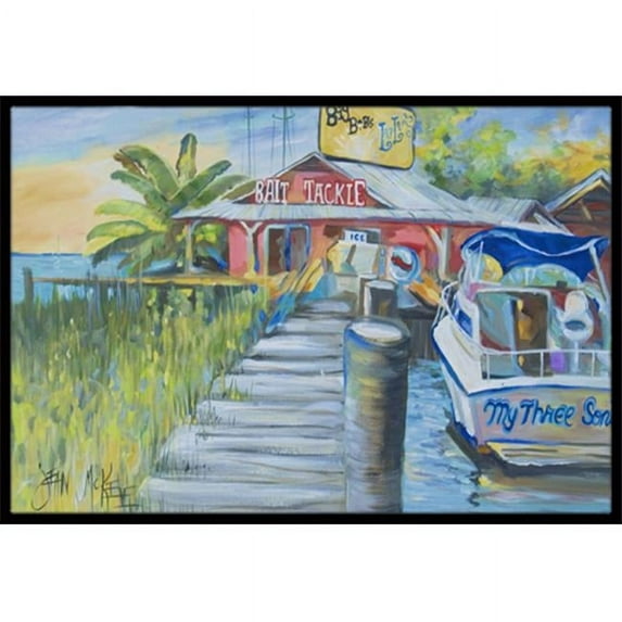 Deep Sea Fishing Boat At Lulus Indoor & Outdoor Mat, 24 x 36 in.