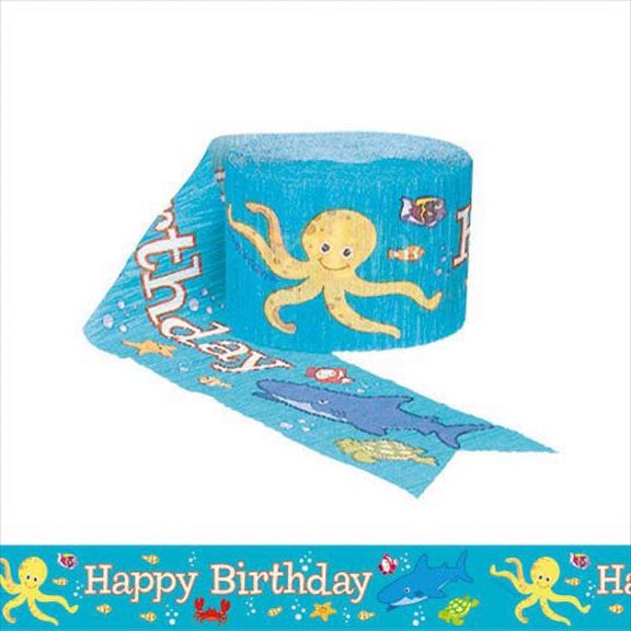 Various Deep Sea Fun Crepe Paper Streamer (30ft)