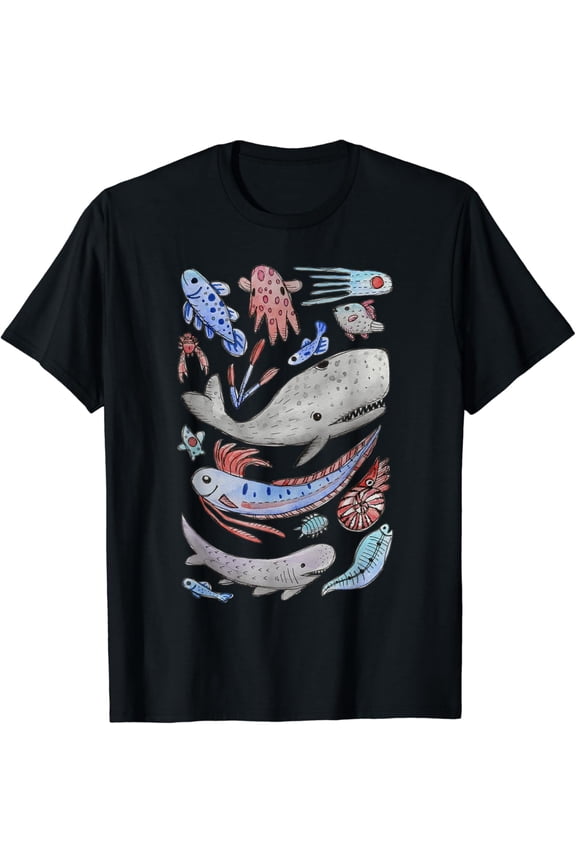 Deep Sea Ocean Creatures Oarfish Whale Shark T Shirt