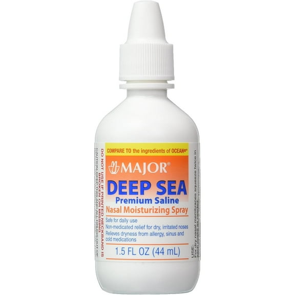 Deep Sea Saline Nasal Spray for Ocean Nasal Moisturizing Spray 1.5 oz per Bottle Pack of 12 Bottles