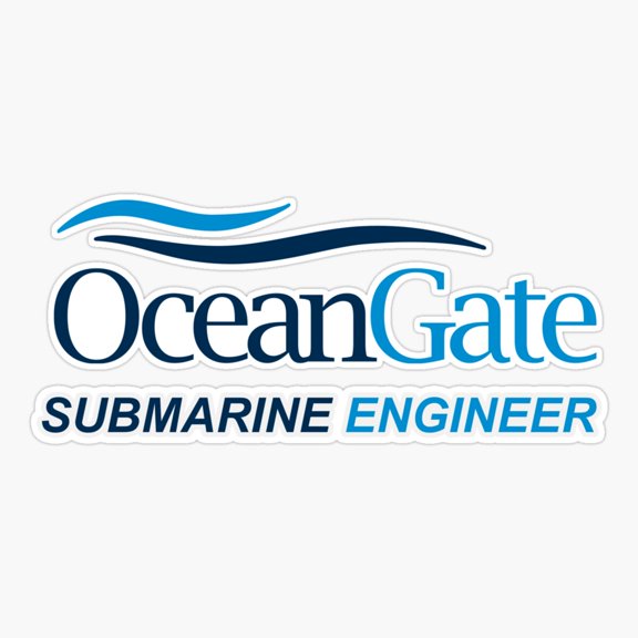 Deep Sea Sub Engineer Design Sticker