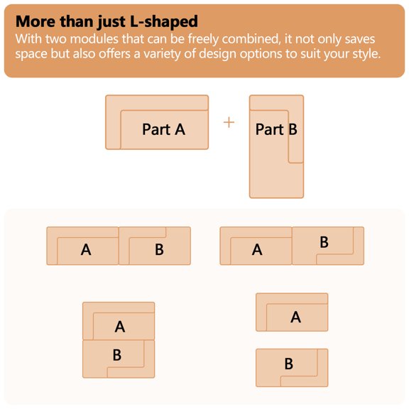 Deep Seat Lounging / Modular Sofa for Casual Entertaining