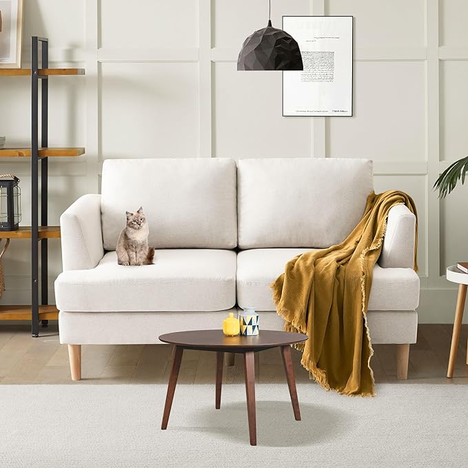 Homall 80" W Loveseat Sofa with Soften Arms for Small Spaces Loveseat