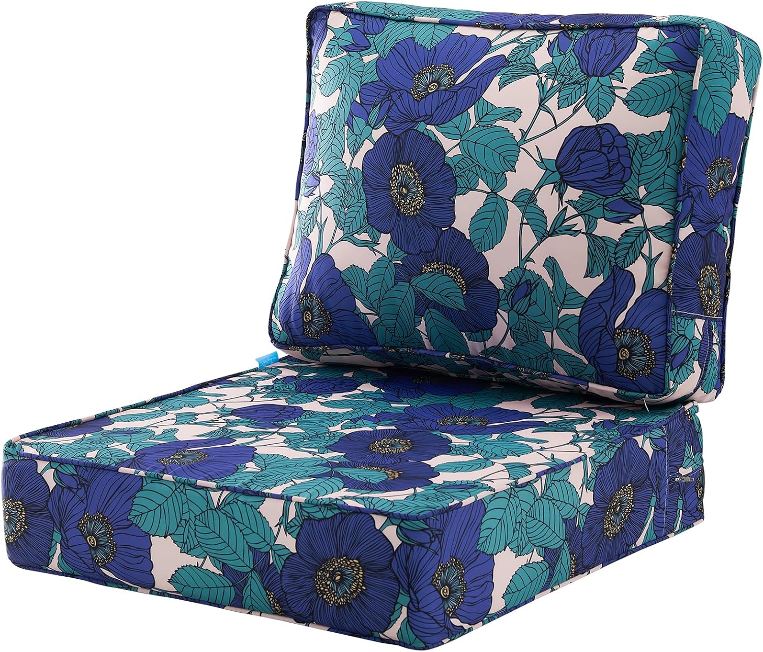 Deep Seat Outdoor Patio Chair Cushions,2-Piece Seat and Back Cushion ...