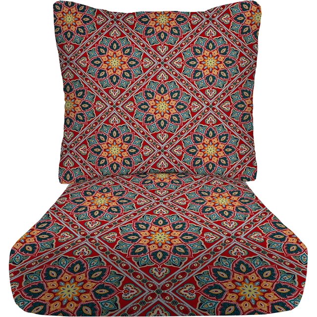 Deep Seating Cushion with Pillow Back 23\u201D x 24\u201D Seat All