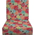 Deep Seating Foam Cushion Set 24\u201D x 24\u201D Seat AllWeather